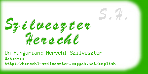 szilveszter herschl business card